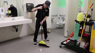 Janitorial Restroom Cleaning StepByStep Training [upl. by Sirromal702]