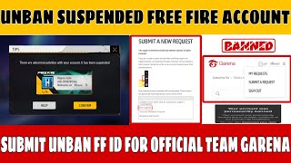 How to unban your suspended Free fire account in 202425 Easy steps Recover your banned ff account [upl. by Nosecyrb]