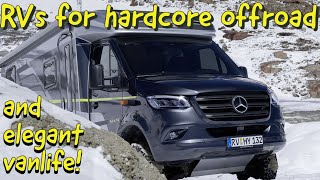 Hymer 4x4 CrossOver RVs for hard core offroading and elegant vanlife [upl. by Luht]