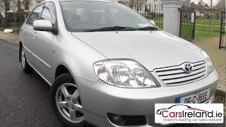 Toyota Corolla 2002  2006 review  CarsIrelandie [upl. by Morganne477]