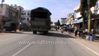 Driving through Ramnagar town in Uttarakhand [upl. by Nairolf]