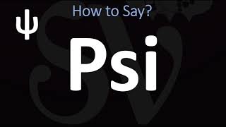 How to Pronounce Psi CORRECTLY  ψ Greek Alphabet Pronunciation [upl. by Nnaaras]