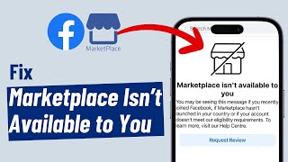 Fix quotFacebook Marketplace Isnt Available to Youquot 2024 [upl. by Lagas568]