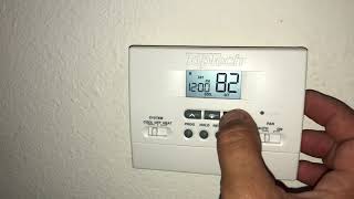 How to Reset an AC Thermostat [upl. by Kries]