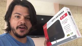 1byone indoor HD Antenna Unbox  Install  Review Cord Cutter [upl. by Gaves]