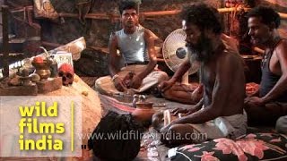 Aghori with a skull performing black magic  Haridwar [upl. by Durham]