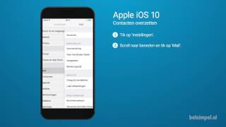 Tips amp Tricks  Apple iPhone Contacten overzetten iOS 10 [upl. by Sutphin]