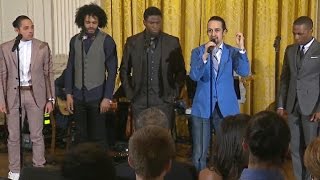 Hamilton cast performs quotMy Shotquot at White House [upl. by Mur660]