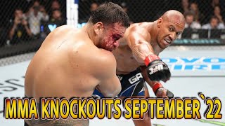 MMA knockouts September 2022 [upl. by Dar365]