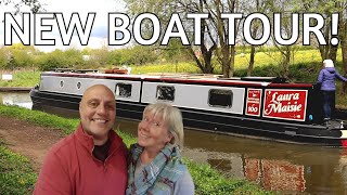 New Boat Tour  COME ONBOARD and take a look around our new Canal Narrowboat Tiny Home Episode 122 [upl. by Darrick63]