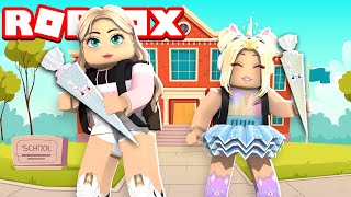 ISY und RONJAs ERSTER SCHULTAG in BROOKHAVEN  Roblox [upl. by Zat]