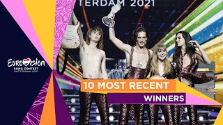 The 10 most recent winners of the Eurovision Song Contest [upl. by Hinze342]