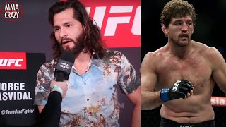 Jorge Masvidal on Ben Askren quotI will break Bens facequot [upl. by Jakie373]