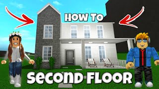 How To Build a Second Floor in Bloxburg Roblox Tutorial [upl. by Nilyak281]