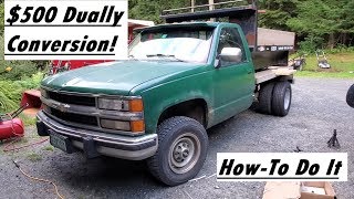 Turning My Truck Into A Dually The quotRedneckquot Way [upl. by Auvil]