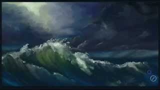 How To Quickly Paint a Stormy Ocean in Artrage Studio Pro [upl. by Ij]