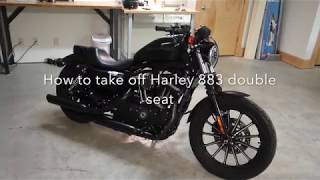 HOW TO Remove Harley 883 Seat [upl. by Jarid39]