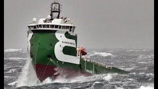 Top 10 ships in storm Part 2 Terrifying Monster Waves [upl. by Eiluj]