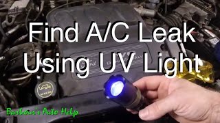 Find Refrigerant Leaks With a UV light [upl. by Derfla89]