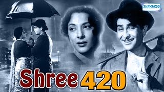 Shree 420  Raj Kapoor Nadira and Lalita Pawar  Bollywood Evergreen Movie [upl. by Anwahsiek]