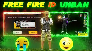 Free Fire ID Unbanned Kaise kare✅ ff account unsuspend [upl. by Theodosia]