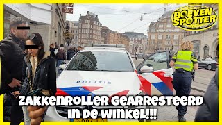 BOEVENSPOTTER  ZAKKENROLLER AANGEHOUDEN IN DE WINKEL 210 [upl. by Petromilli469]