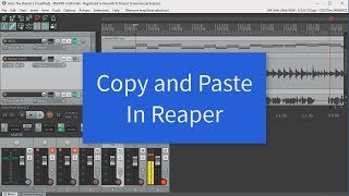 Copy and Paste In Reaper [upl. by Higgins]