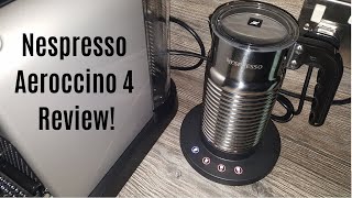 Nespresso Aeroccino 4 Milk Frother Review  Worth upgrading from the Aeroccino 3 [upl. by Itak]