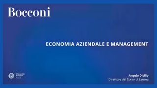 Economia aziendale e management [upl. by Dyke]