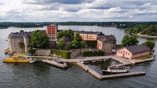 Vaxholm Fortress in Sweden 4K [upl. by Leizahaj]