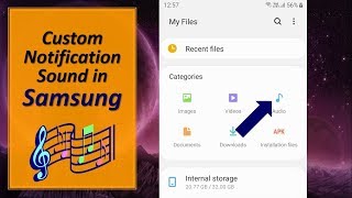 How to Set Custom Notification Sound in Samsung [upl. by Nazus]