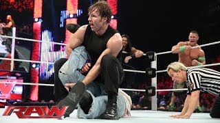 John Cena Roman Reigns amp Dean Ambrose vs The Wyatt Family Raw June 9 2014 [upl. by Ingmar]