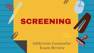 Dont Take the Addiction Counselor Exam Without These Screening Tools [upl. by Mada]