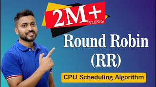 L27 Round RobinRR CPU Scheduling Algorithm with Example [upl. by Romalda888]