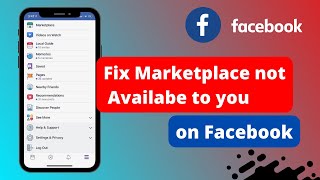 How To Fix Facebook Marketplace Isnt Available To You [upl. by Phipps]