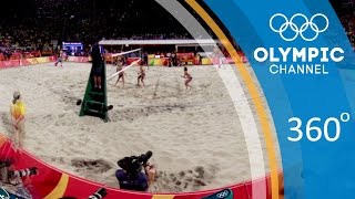 Womens Beach Volleyball  Exclusive 360 Video  Rio 2016 [upl. by Gibbeon]