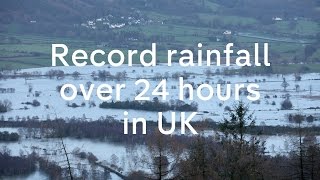 Cumbria floods UK sees record rainfall in 24 hours after Storm Desmond [upl. by Pul]