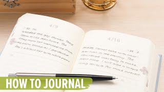 How to Journal Writing Tips Journal Topics and More [upl. by Eikceb]