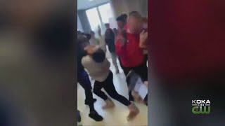 Fight Breaks Out In Hallway Of Highlands High School [upl. by Jew]