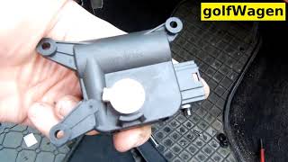 VW Golf 5 vent recirculation flap motor V71 replacement [upl. by Lehcear]