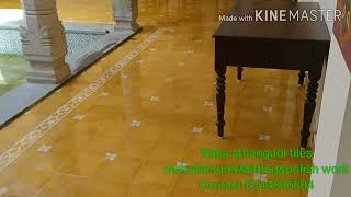 Athangudi tiles Polish work [upl. by Ahsemik493]