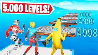 5000 LEVEL CRAZY DEFAULT DEATHRUN Fortnite Creative Mode [upl. by Kussell266]