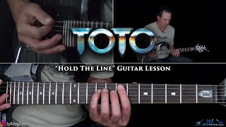 Toto  Hold The Line Guitar Lesson [upl. by Oiramel963]