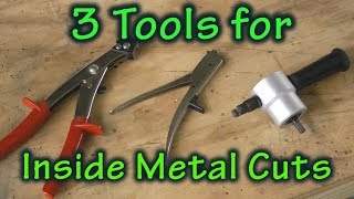 3 Tools Perfect for Inside Sheet Metal Cuts [upl. by Ellehsram]