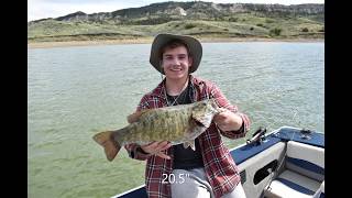 Fishing Fort Peck Montana  Fourchette Bay in May [upl. by Ermeena367]