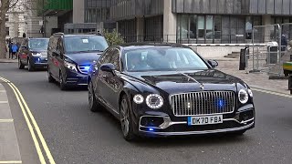 Royal motorcades in London [upl. by Placia]