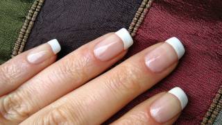 Perfect French Nails At Home Manicure Tutorial DIY [upl. by Borden]