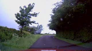 Dash cam video with cumbrian country side roads Cumbria Carlisle Longtown Brampton England UK [upl. by Eicart]