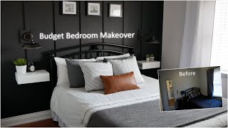 DIY Bedroom Makeover 250 Budget [upl. by Laveen]