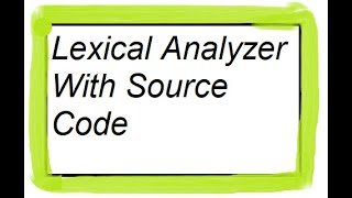 Lexical Analyzer for C LanguageWITH SOURCE CODE  Lex Program to Identify C Tokens [upl. by Della]